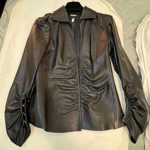 Roberto Cavalli Leather Shirt Size Small